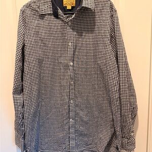 Daniel Cremieux Blue and White Gingham Shirt